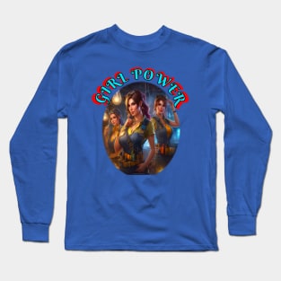 Girl Power Electric workers Long Sleeve T-Shirt